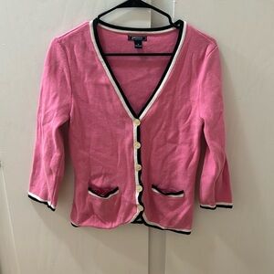 American Living Pink Cardigan